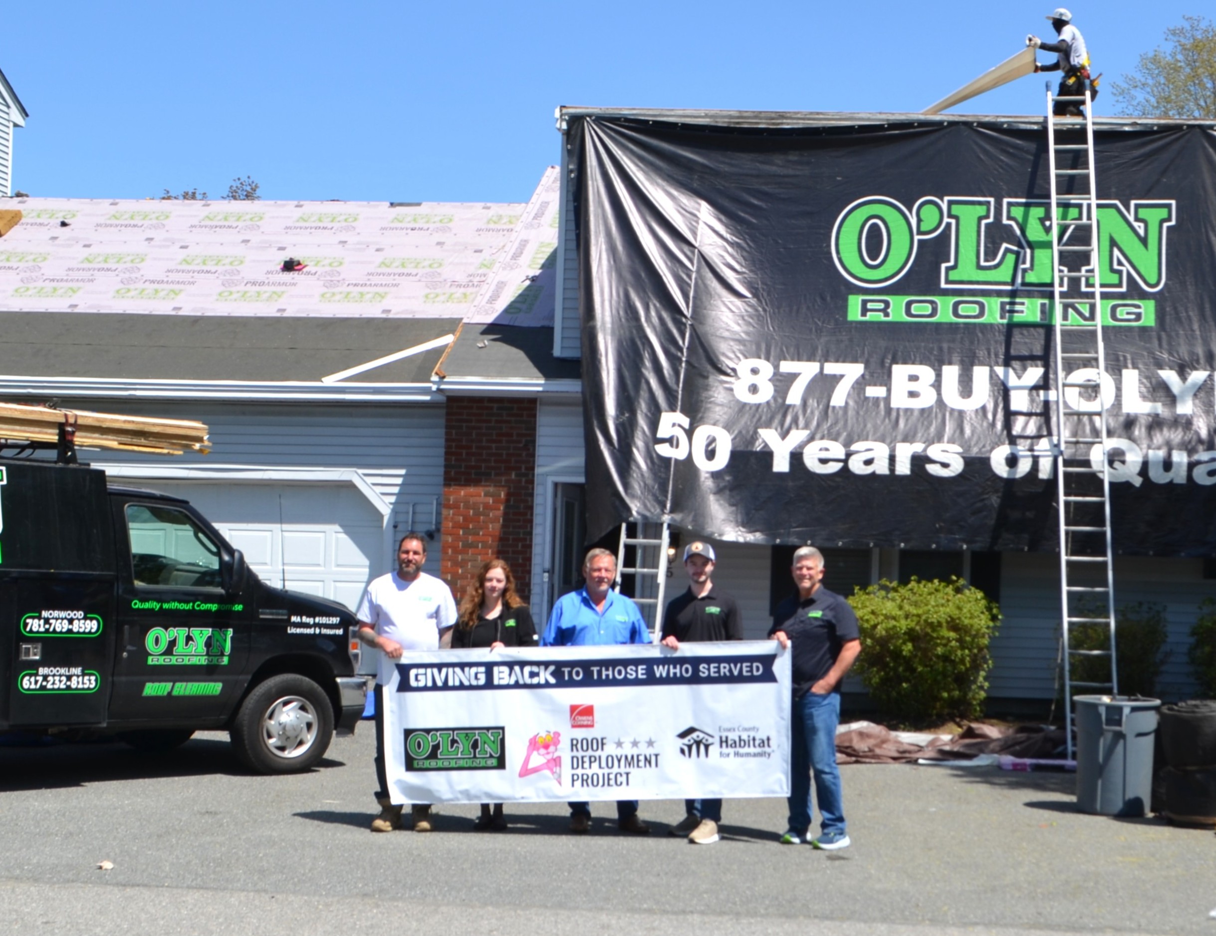 Roof Donation to U.S. Army Veteran in North Andover, MA